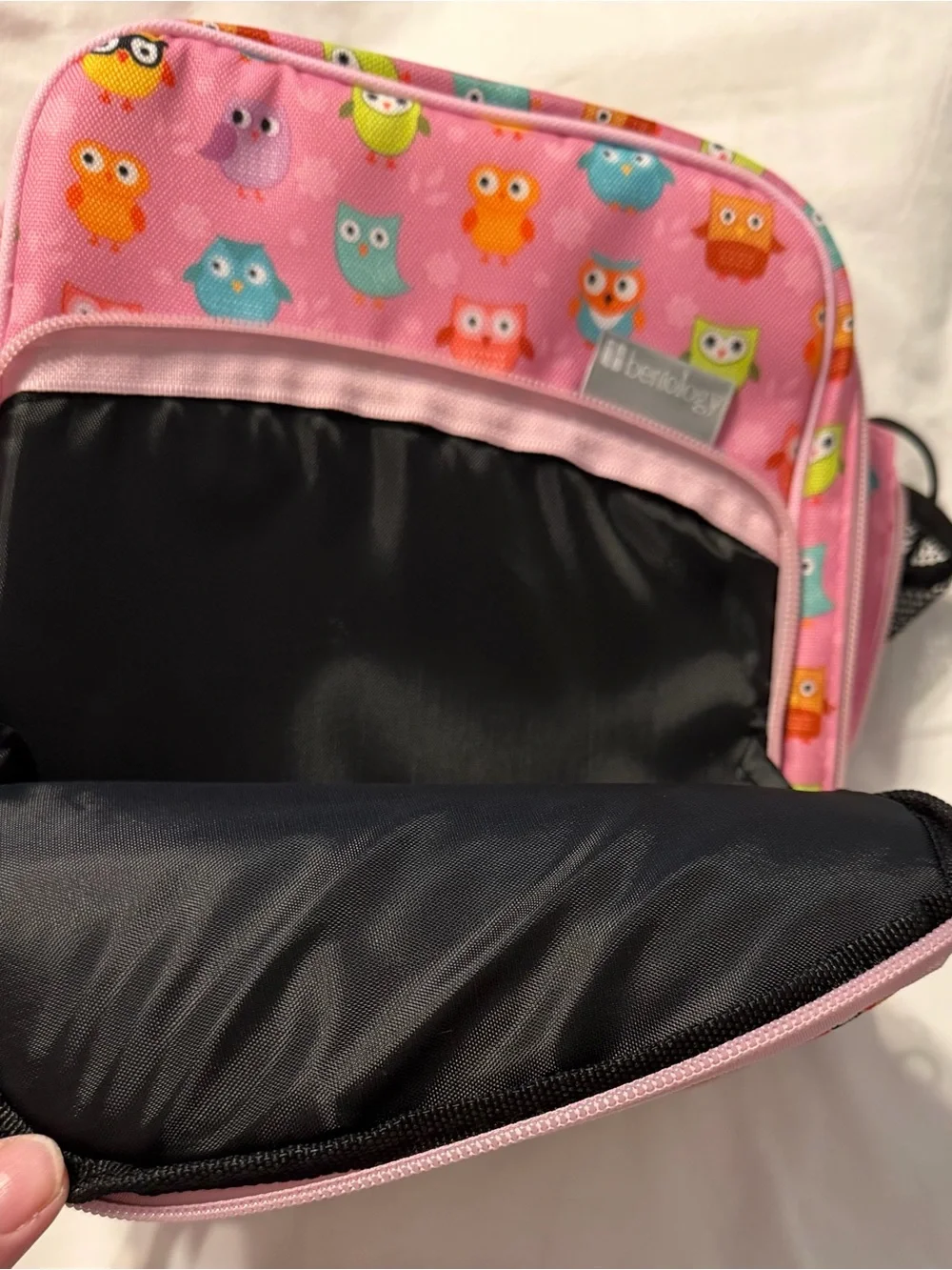 Bertology Pink Owl Kids Lunchbox - Pink